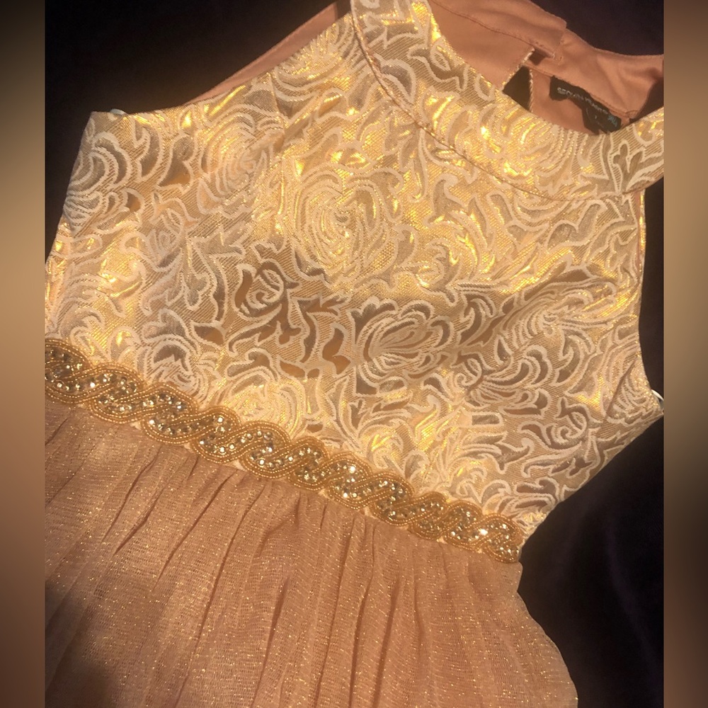 Beautiful Copper toned dress. Size 7